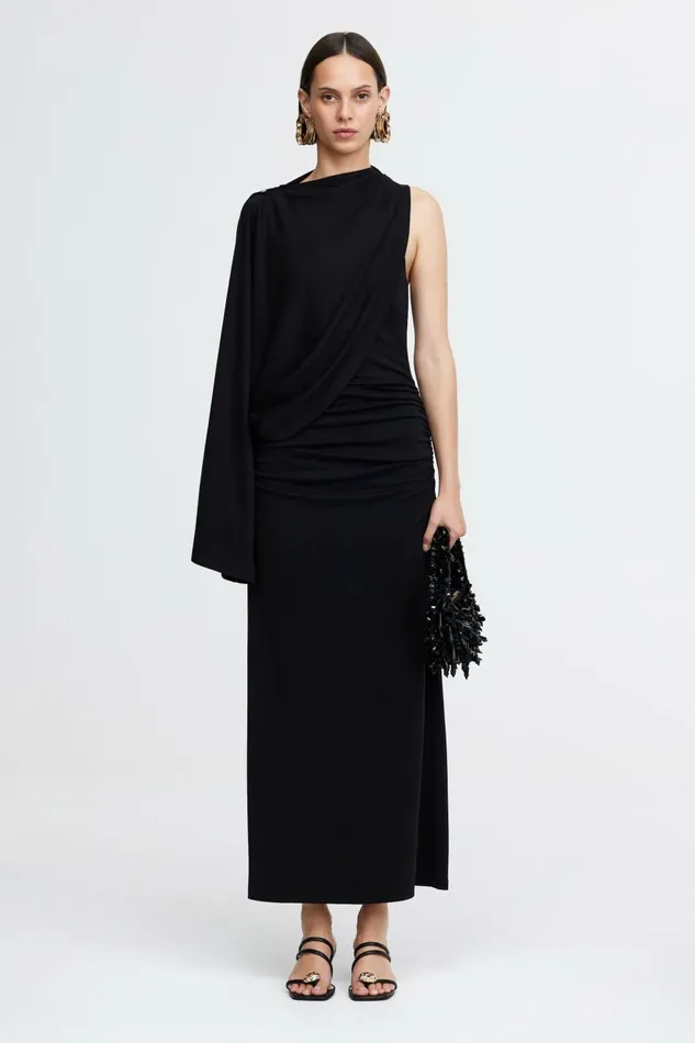 Women ODDER MIDI DRESS Black Acler Midi Dresses