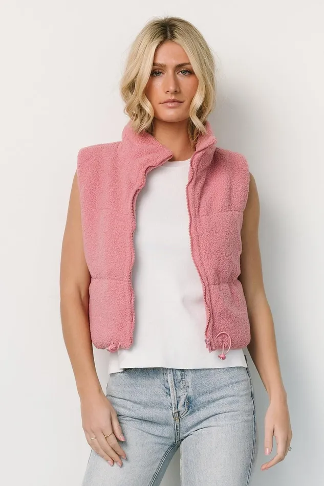 Women Outerwear Baltic Born Glenwood Zip Vest Pink