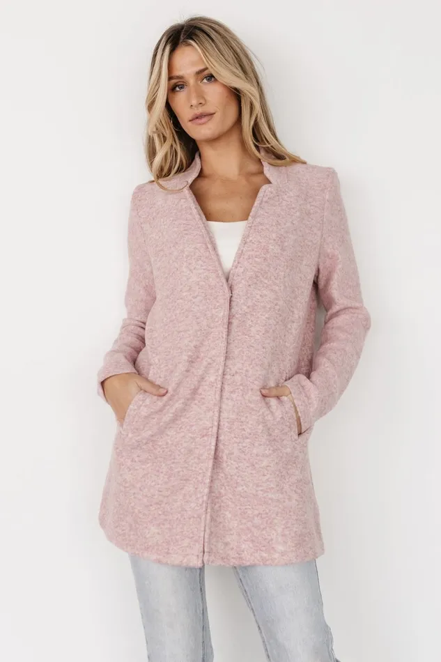Women Outerwear Baltic Born Knoll Notch Jacket Vintage Rose