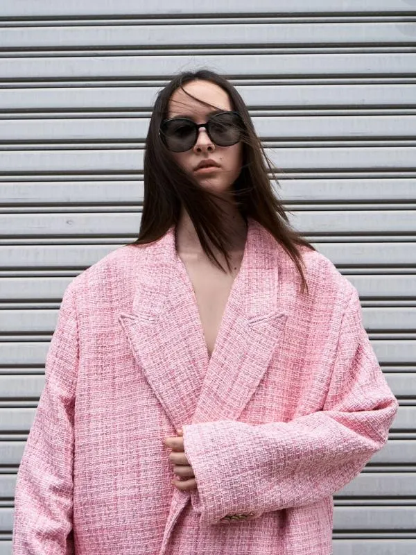 Women Oversized Recycled Acetate Butterfly Sunglasses 8211 Black CHARLES and KEITH Butterfly