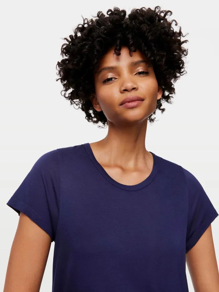 Women PA Classic Comfy Tee French Navy Peter Alexander Classic Tops