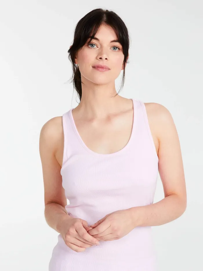 Women PA Classic Tank With Shelf Bra Black Peter Alexander Classic Tops