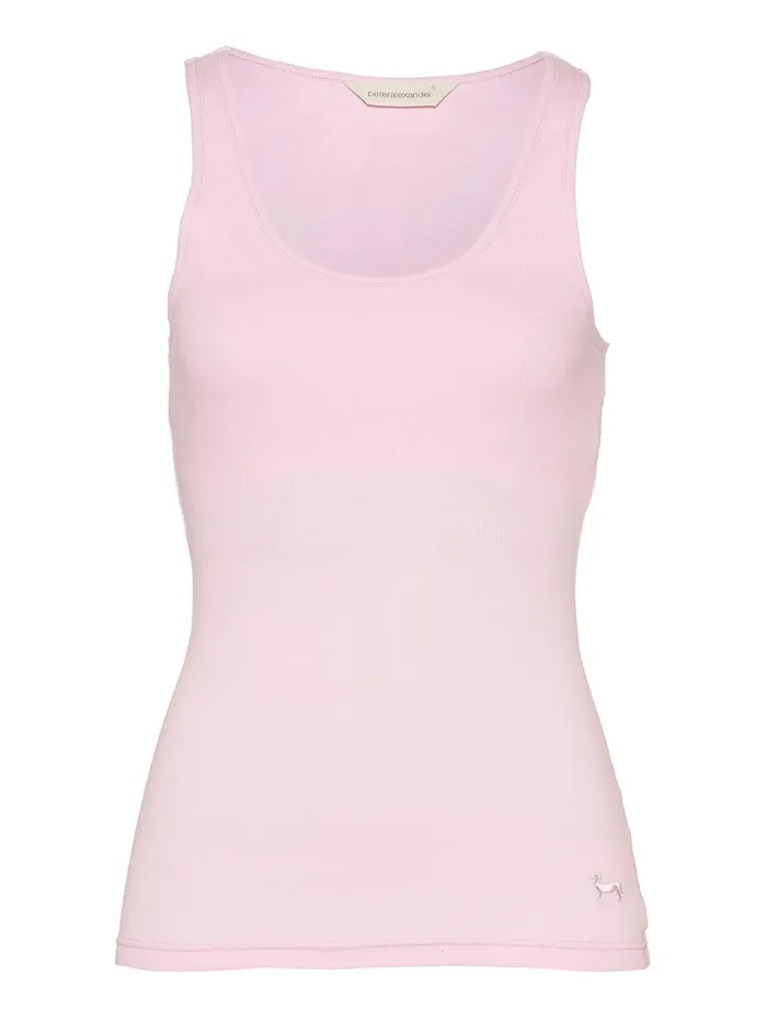 Women PA Classic Tank With Shelf Bra Black Peter Alexander Classic Tops