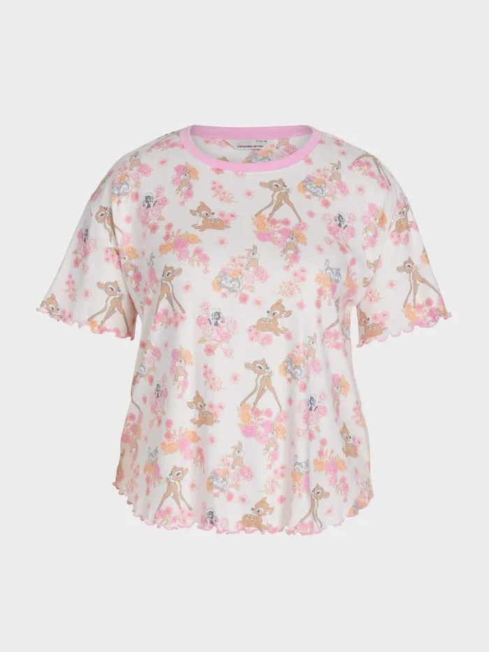 Women PA Plus Bambi Pointelle Oversized Tee Multi Peter Alexander Tops