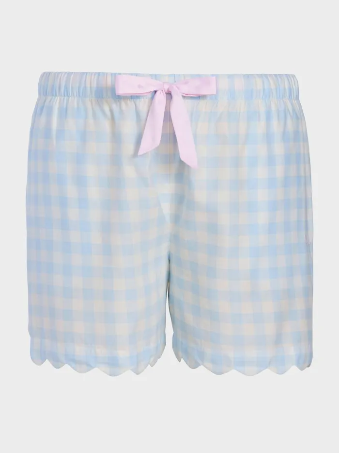 Women PA Plus Gingham Scallop Short Multi Peter Alexander Shorts