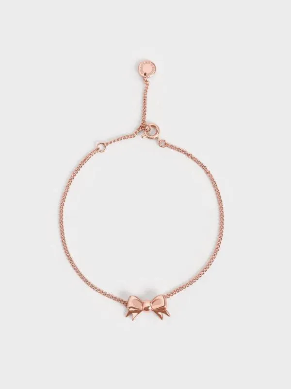 Women Paige Ribbon Bracelet 8211 Rose Gold CHARLES and KEITH Bracelets