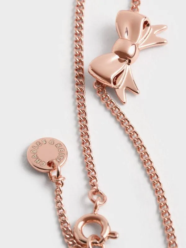 Women Paige Ribbon Bracelet 8211 Rose Gold CHARLES and KEITH Bracelets
