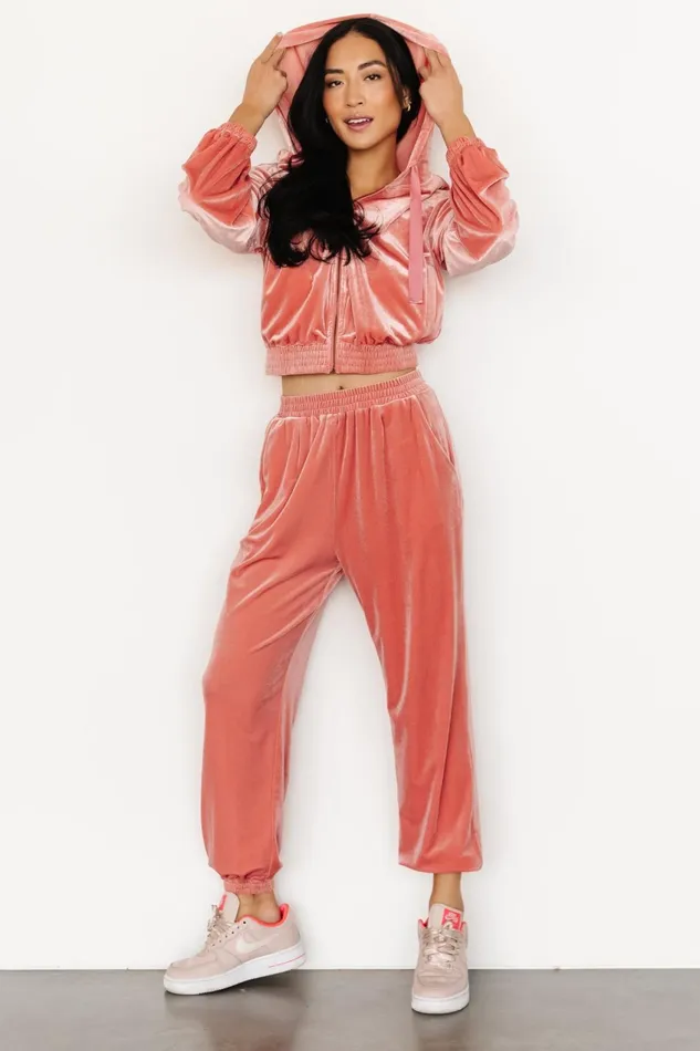 Women Pants Baltic Born Bewitched Velvet Jogger Pants Pink Women Pants Baltic Born Bewitched Velvet Jogger Pants Pink