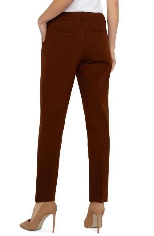 Women Pants Liverpool Los Angeles Kelsey Knit Trouser Super Stretch Rich Mahogany