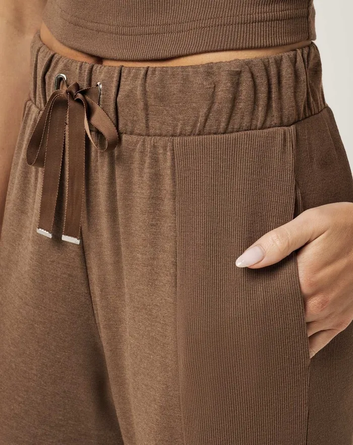 Women Pants TravisMathew HIDDEN LOCAL PANT Heather Cocoa Brown