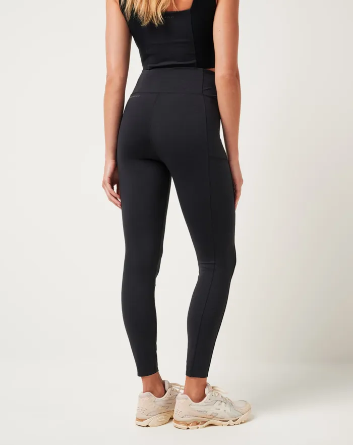 Women Pants TravisMathew MOVEKNIT BONDED LEGGING Heather Black