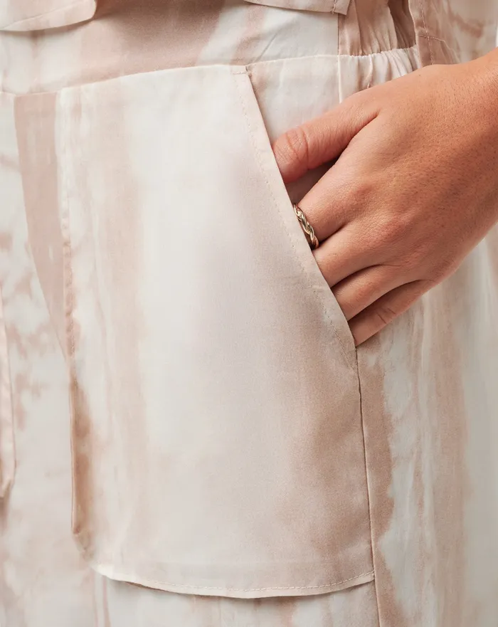 Women Pants TravisMathew ON THE WING WIDE LEG PANT Brazilian Sand