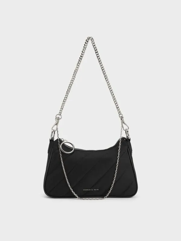Women Philomena Nylon Puffy ChainStrap Crossbody Bag 8211 Noir CHARLES and KEITH Crossbody Bags Women Philomena Nylon Puffy ChainStrap Crossbody Bag 8211 Noir CHARLES and KEITH Crossbody Bags