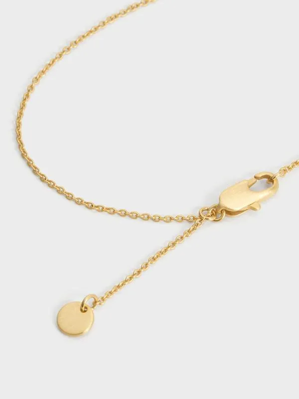 Women Princess Chain Necklace 8211 Brush Gold CHARLES and KEITH Necklaces