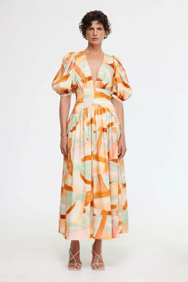 Women PRINCETON MIDI DRESS Arthouse Geo Acler Sale