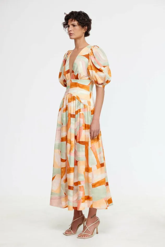 Women PRINCETON MIDI DRESS Arthouse Geo Acler Sale