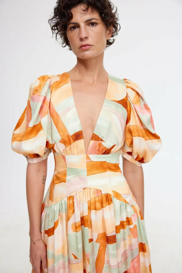 Women PRINCETON MIDI DRESS Arthouse Geo Acler Sale