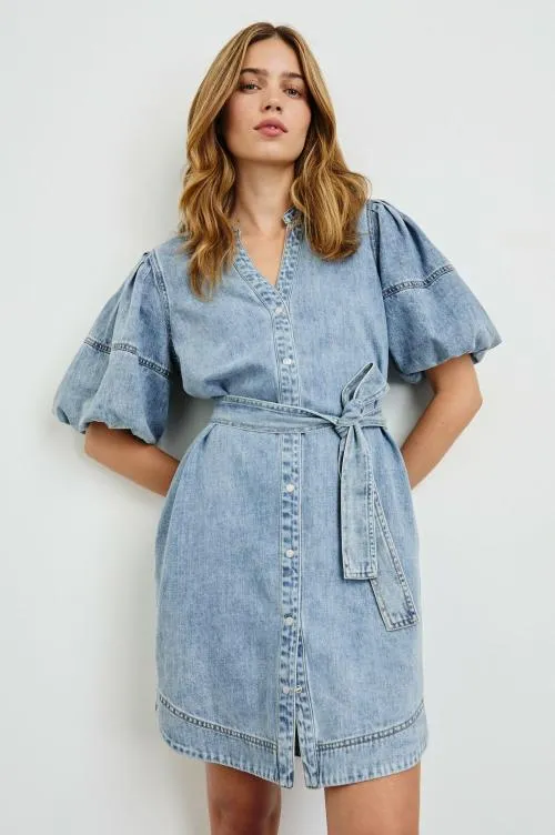 Women Rails Denim Kingsley Dress Faded Indigo Women Rails Denim Kingsley Dress Faded Indigo