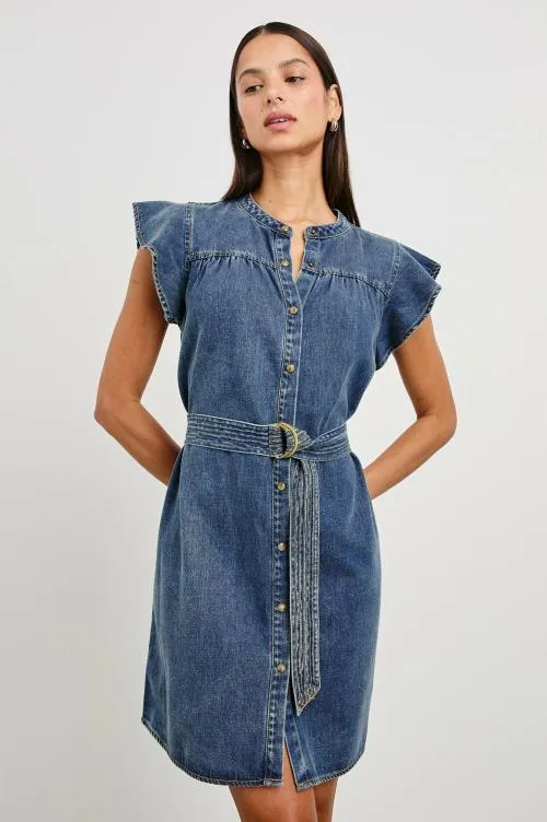 Women Rails Denim Letta Dress Classic Blue