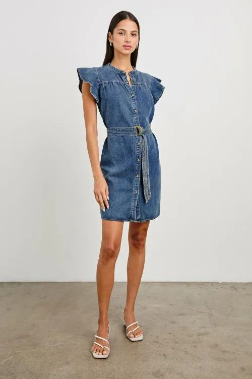 Women Rails Denim Letta Dress Classic Blue Women Rails Denim Letta Dress Classic Blue