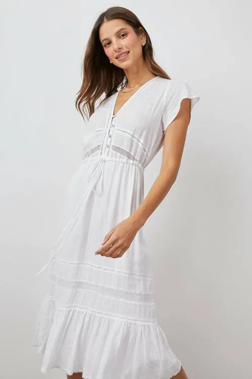 Women Rails Dresses and Rompers Kiki Dress White Lace Detail