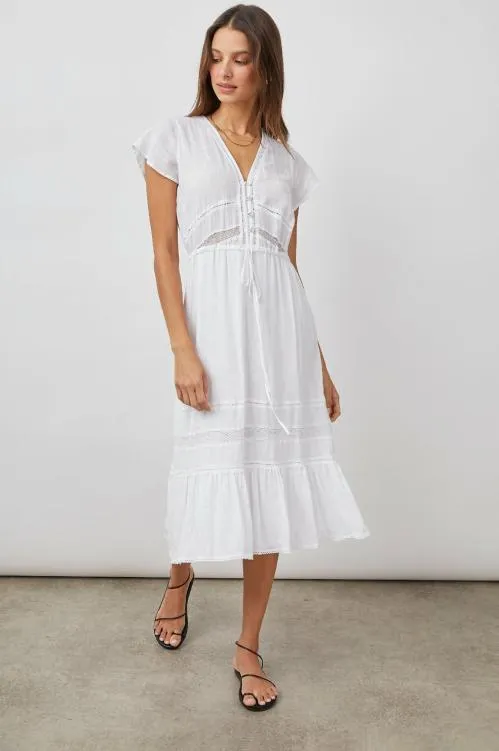 Women Rails Dresses and Rompers Kiki Dress White Lace Detail