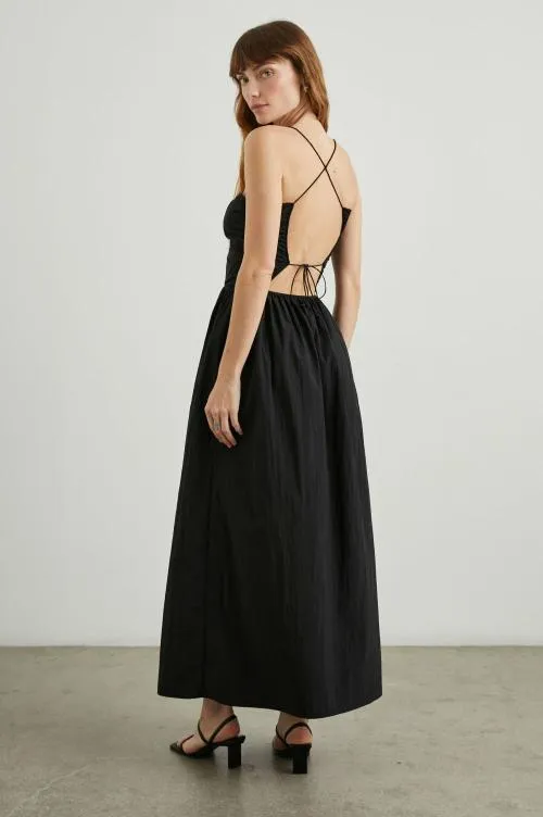 Women Rails Dresses and Rompers Silvia Dress Black Nylon