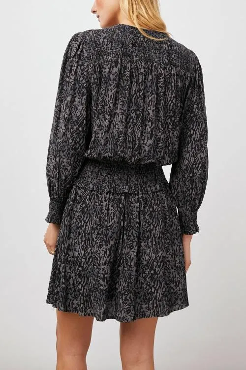 Women Rails Dresses and Rompers Zana Dress Charcoal Abstract Animal Women Rails Dresses and Rompers Zana Dress Charcoal Abstract Animal