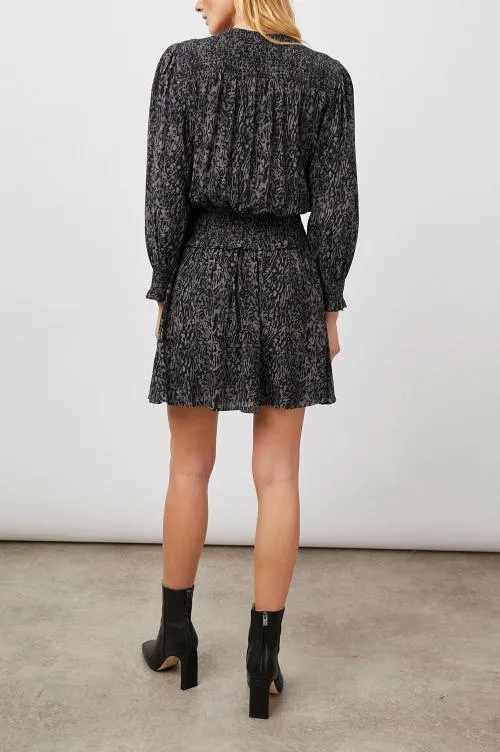 Women Rails Dresses and Rompers Zana Dress Charcoal Abstract Animal Women Rails Dresses and Rompers Zana Dress Charcoal Abstract Animal