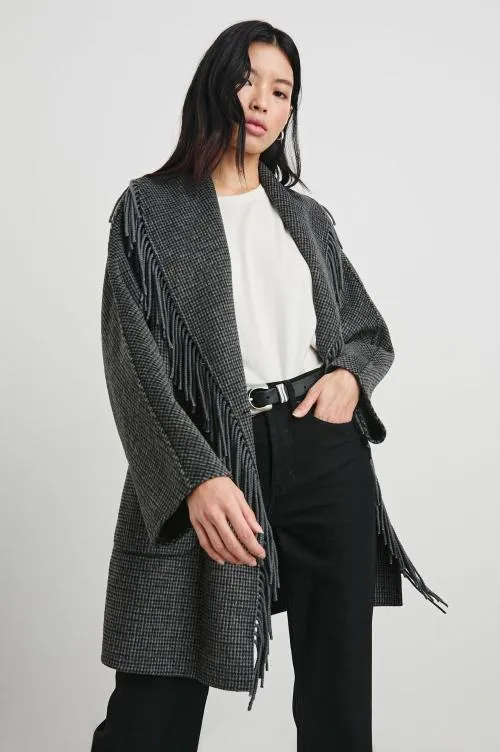 Women Rails Jackets and Coats Hugo Coat Charcoal Check