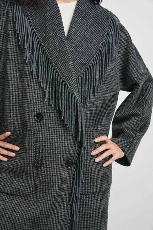 Women Rails Jackets and Coats Hugo Coat Charcoal Check Women Rails Jackets and Coats Hugo Coat Charcoal Check
