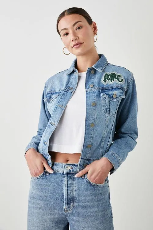 Women Rails Jackets and Coats Mulholland Jacket Custom Embroidery Original Blue