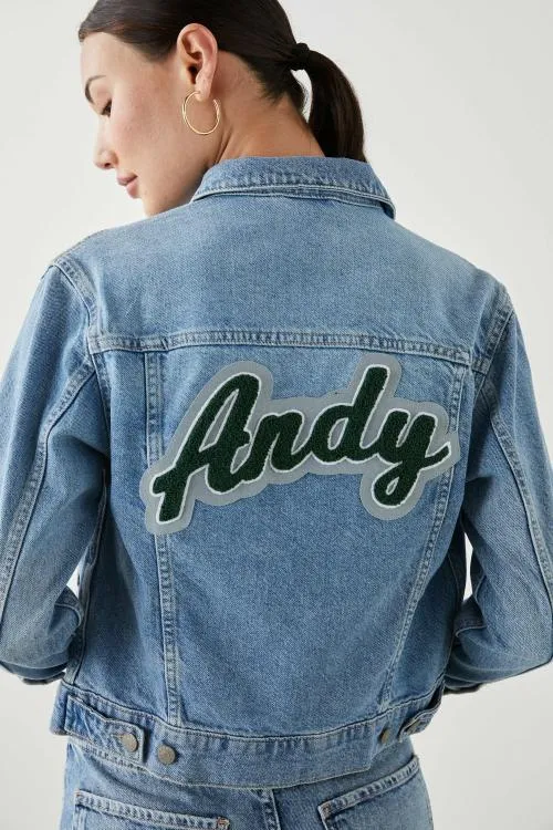 Women Rails Jackets and Coats Mulholland Jacket Custom Embroidery Original Blue