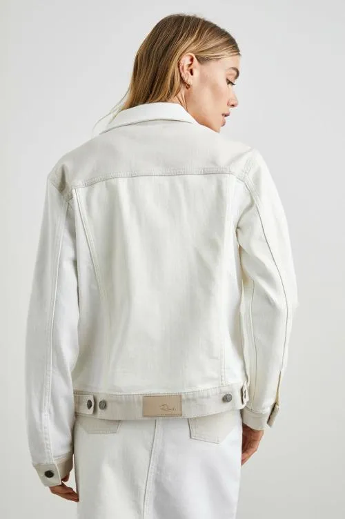 Women Rails Jackets and Coats Mulholland Jacket Ecru Patchwork