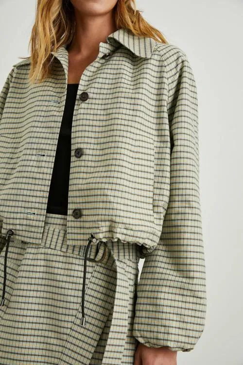 Women Rails Jackets and Coats North Jacket Sage Mini Check Women Rails Jackets and Coats North Jacket Sage Mini Check