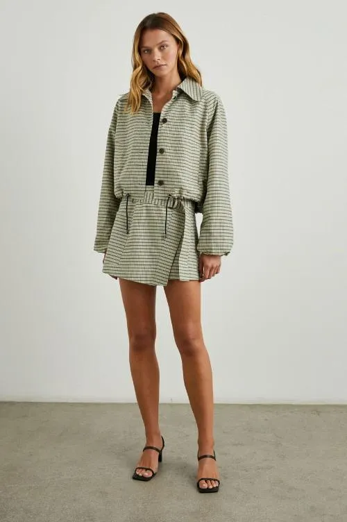 Women Rails Jackets and Coats North Jacket Sage Mini Check Women Rails Jackets and Coats North Jacket Sage Mini Check