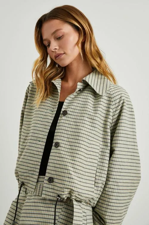 Women Rails Jackets and Coats North Jacket Sage Mini Check Women Rails Jackets and Coats North Jacket Sage Mini Check
