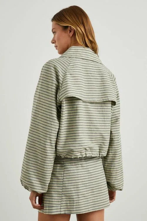 Women Rails Jackets and Coats North Jacket Sage Mini Check Women Rails Jackets and Coats North Jacket Sage Mini Check