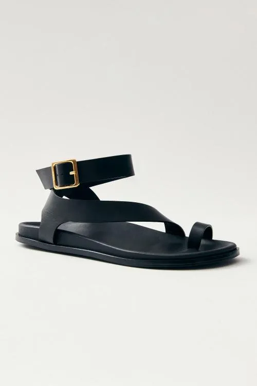 Women Rails Shoes and Accessories Alohas Myles Sandal Black Leather Women Rails Shoes and Accessories Alohas Myles Sandal Black Leather
