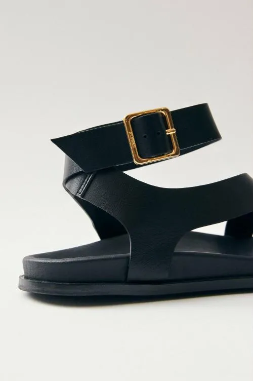 Women Rails Shoes and Accessories Alohas Myles Sandal Black Leather Women Rails Shoes and Accessories Alohas Myles Sandal Black Leather