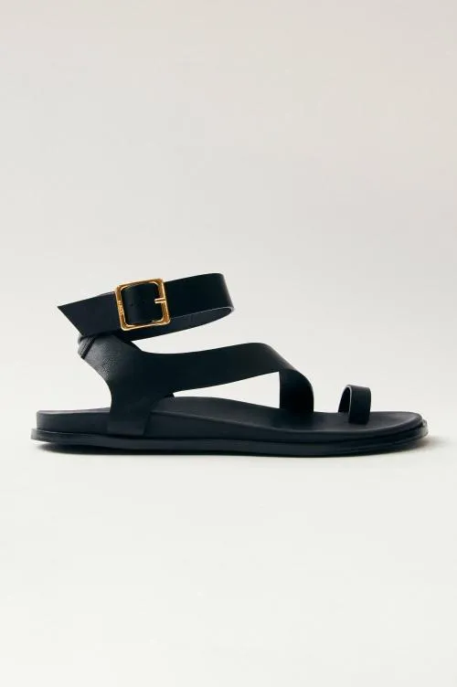 Women Rails Shoes and Accessories Alohas Myles Sandal Black Leather Women Rails Shoes and Accessories Alohas Myles Sandal Black Leather