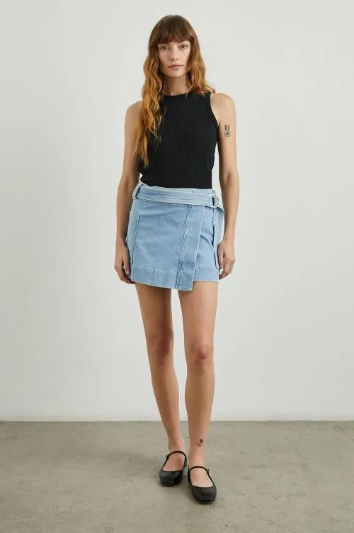 Women Rails Skirts Deanna Skirt Blue Mist Women Rails Skirts Deanna Skirt Blue Mist