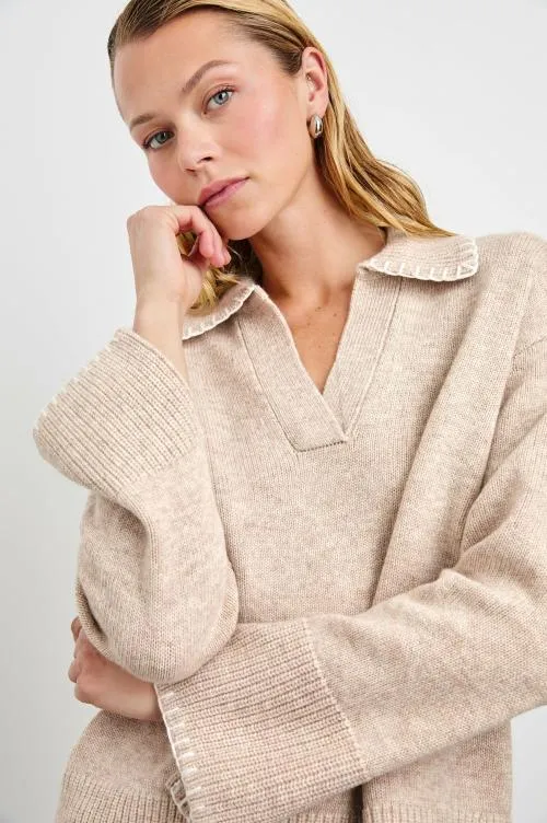 Women Rails Sweaters Athena Sweater Oat Women Rails Sweaters Athena Sweater Oat
