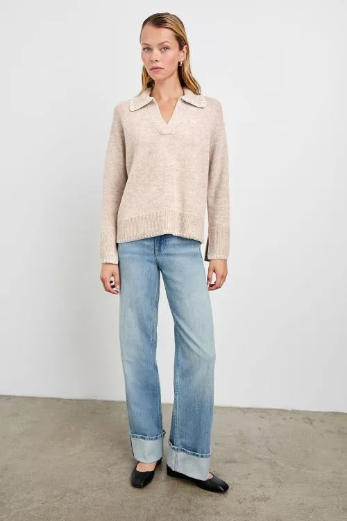 Women Rails Sweaters Athena Sweater Oat Women Rails Sweaters Athena Sweater Oat