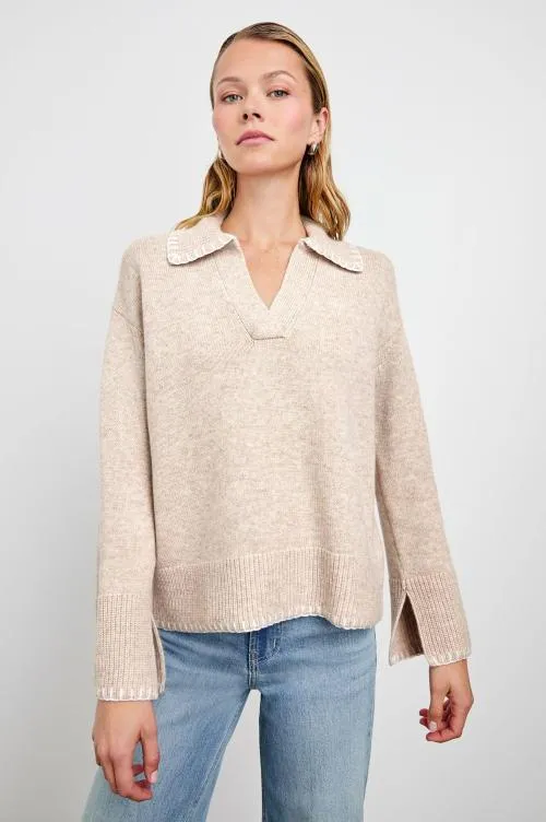 Women Rails Sweaters Athena Sweater Oat Women Rails Sweaters Athena Sweater Oat