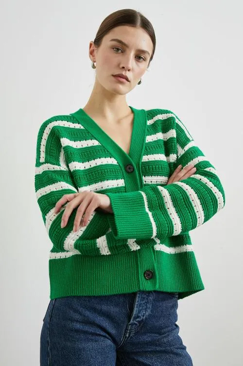 Women Rails Sweaters Geneva Cardigan Kelly Stripe