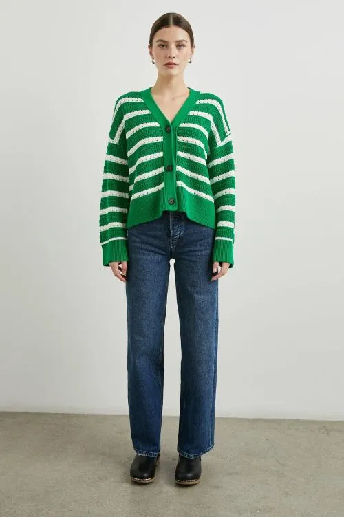 Women Rails Sweaters Geneva Cardigan Kelly Stripe
