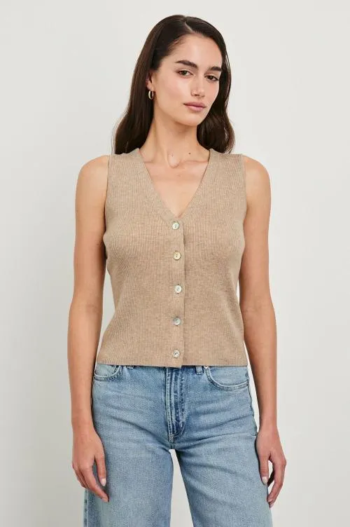 Women Rails Sweaters Rosa Vest Oatmeal