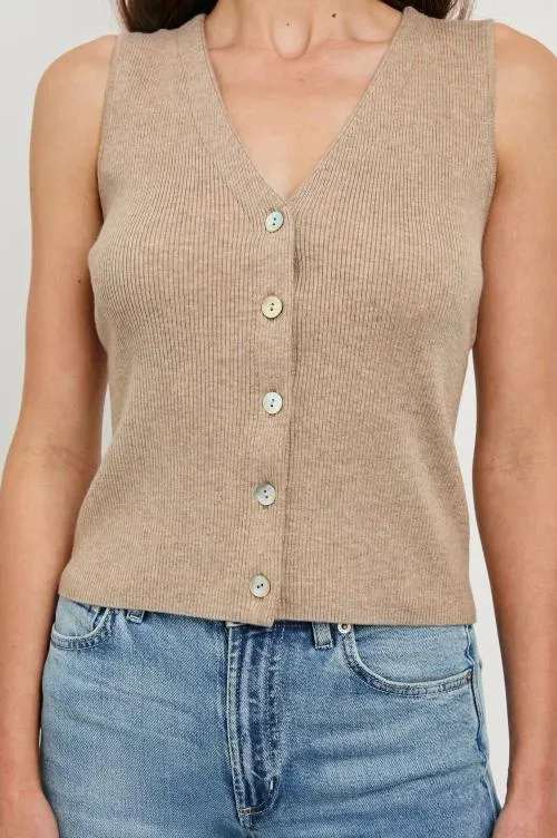 Women Rails Sweaters Rosa Vest Oatmeal Women Rails Sweaters Rosa Vest Oatmeal