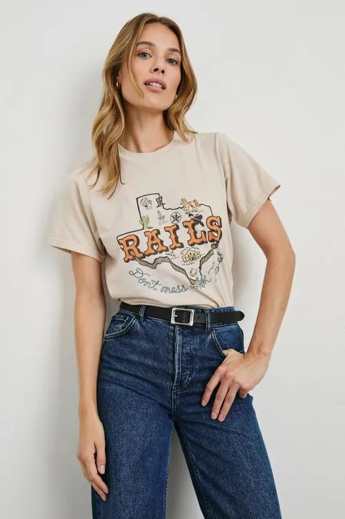 Women Rails Tees and Tanks Boyfriend Tshirt Rails Texas